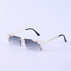 Men's Square Wavy Frame Polarized Sunglasses UV Protection