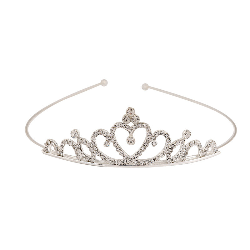 Rhinestone Crown Princess Headband for Wedding Prom Party