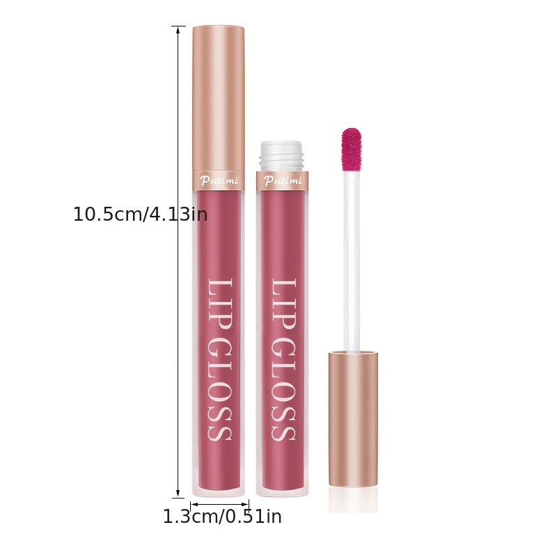5PCS Waterproof Long Lasting Red Lip Tint Velvet Matte Lip Gloss