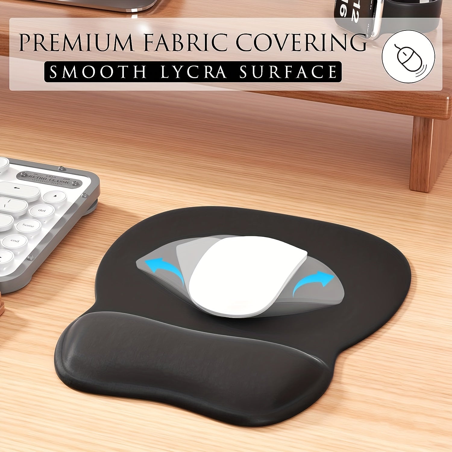 Ergonomic Gel Wrist Support Mouse Pad Non Slip Base