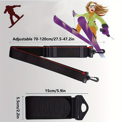 Adjustable Double Skiing Board Carrying Shoulder Strap