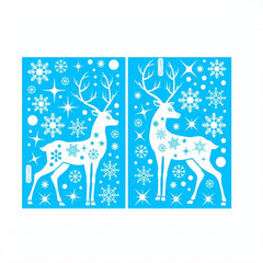 Reusable Snowflake Elk PVC Christmas Window Film