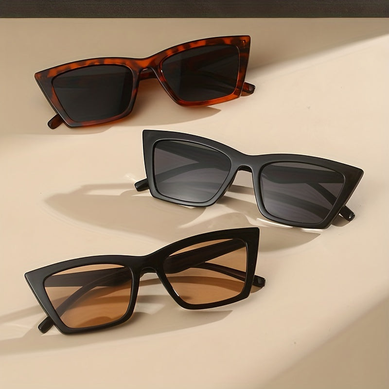 Square Cat Eye Sunglasses UV400 Retro Anti Glare Sun Shades