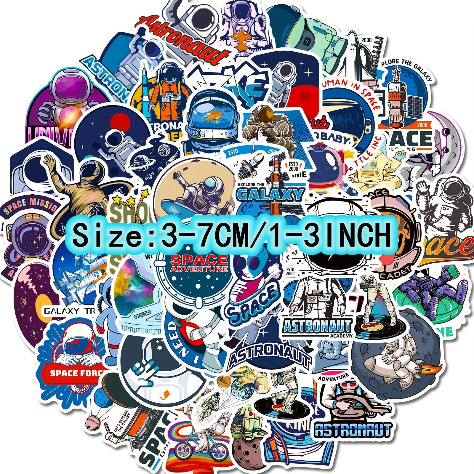 50pcs Astronaut Series Graffiti Stickers for Decoration