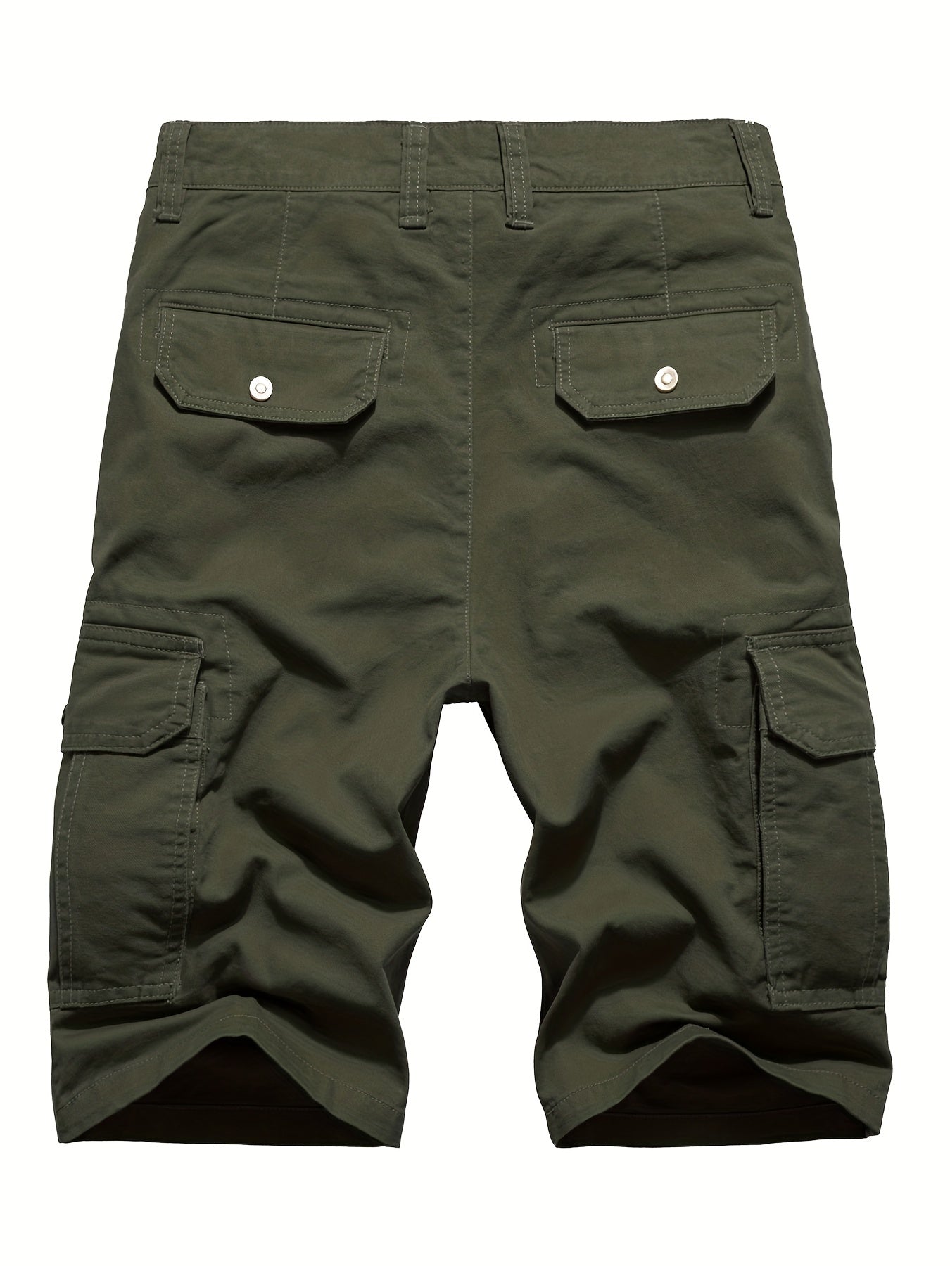 Casual Cotton Zip Up Cargo Shorts for Men