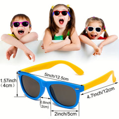 Kids Neon Sunglasses Bulk for Boys & Girls, 2 Pcs Party Favors