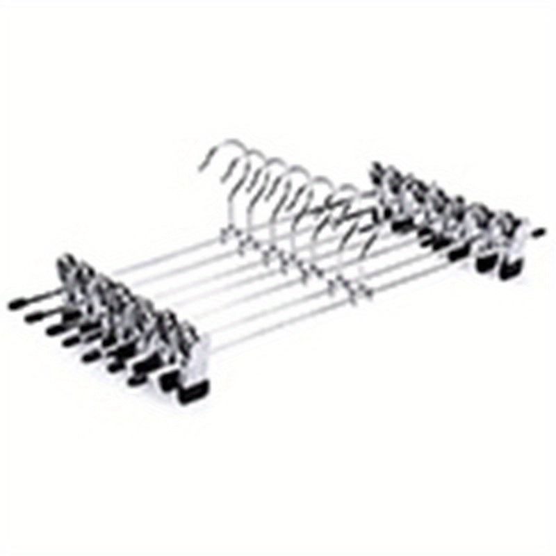 20/30pc Non-slip Pants Hanger Storage Rack with Adjustable Clip