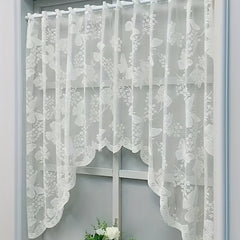 1PC Lace Butterfly Floret Curtain Window Decor Curtains Tulle Living Room