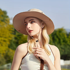 Casual Rolled Brim Sun Hat Lightweight Hiking Fishing Boonie Hat