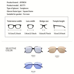 Men's Retro Square Sunglasses UV Protection For Outdoor Holiday