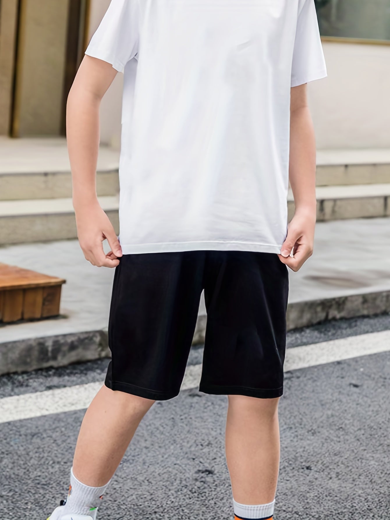 Boys Solid Quick drying Shorts For Summer Outdoor
