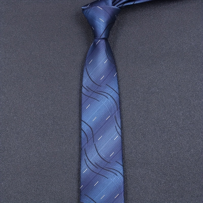 Polyester Neckties Business Formal Hand tied Tie For Men