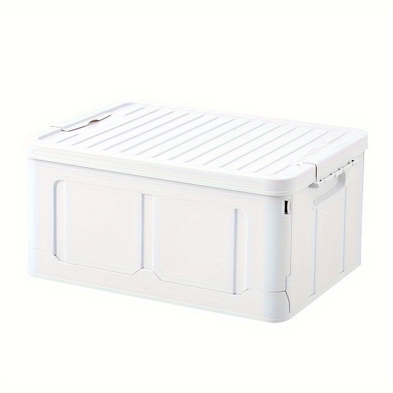 38L Foldable Plastic Storage Bin for Dormitory Snack Toy Storage