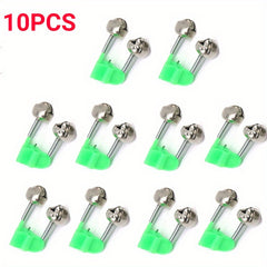 10pcs Anti Fall Fishing Bell Clamp Double Ring Bite Alarm Fishing Accessories