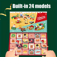 24 in 1 Christmas Advent Calendar Building Set - DIY Construction Toy Kit