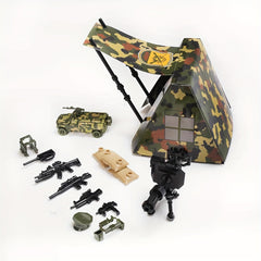Tent Base Tank Outdoor Equipment Building Block Scene Birthday