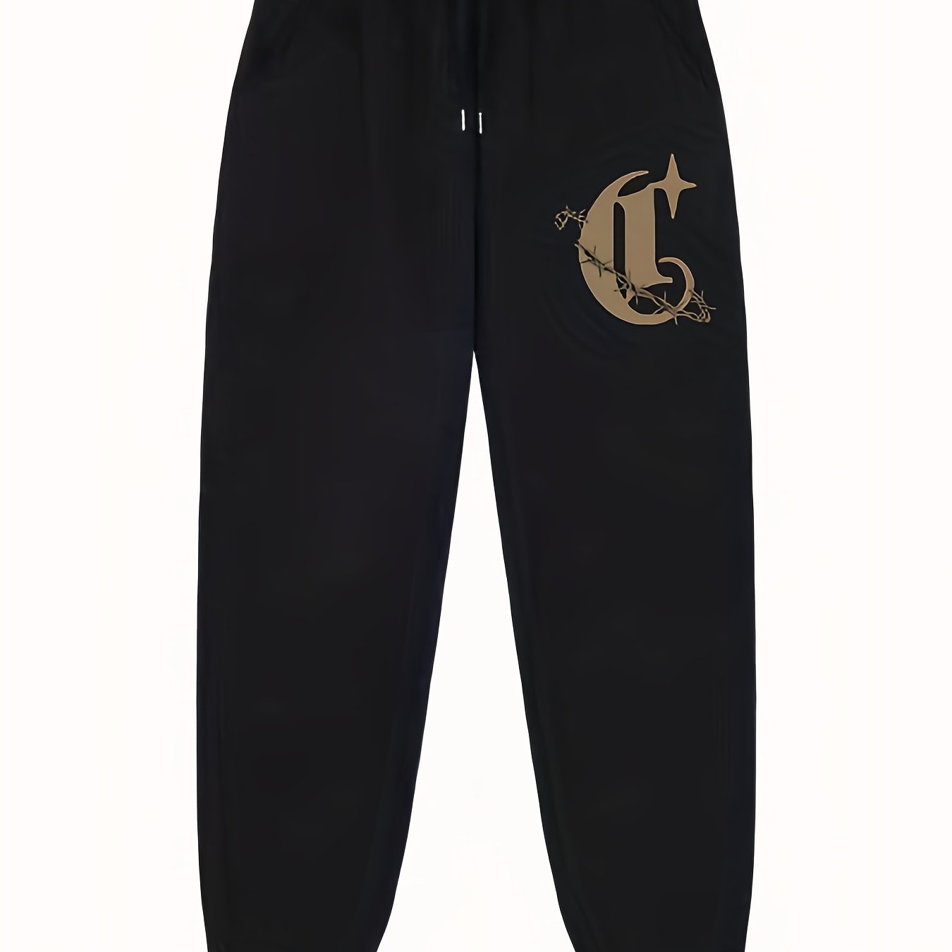 Star Pattern Joggers Men's Casual Loose Fit Drawstring Pants