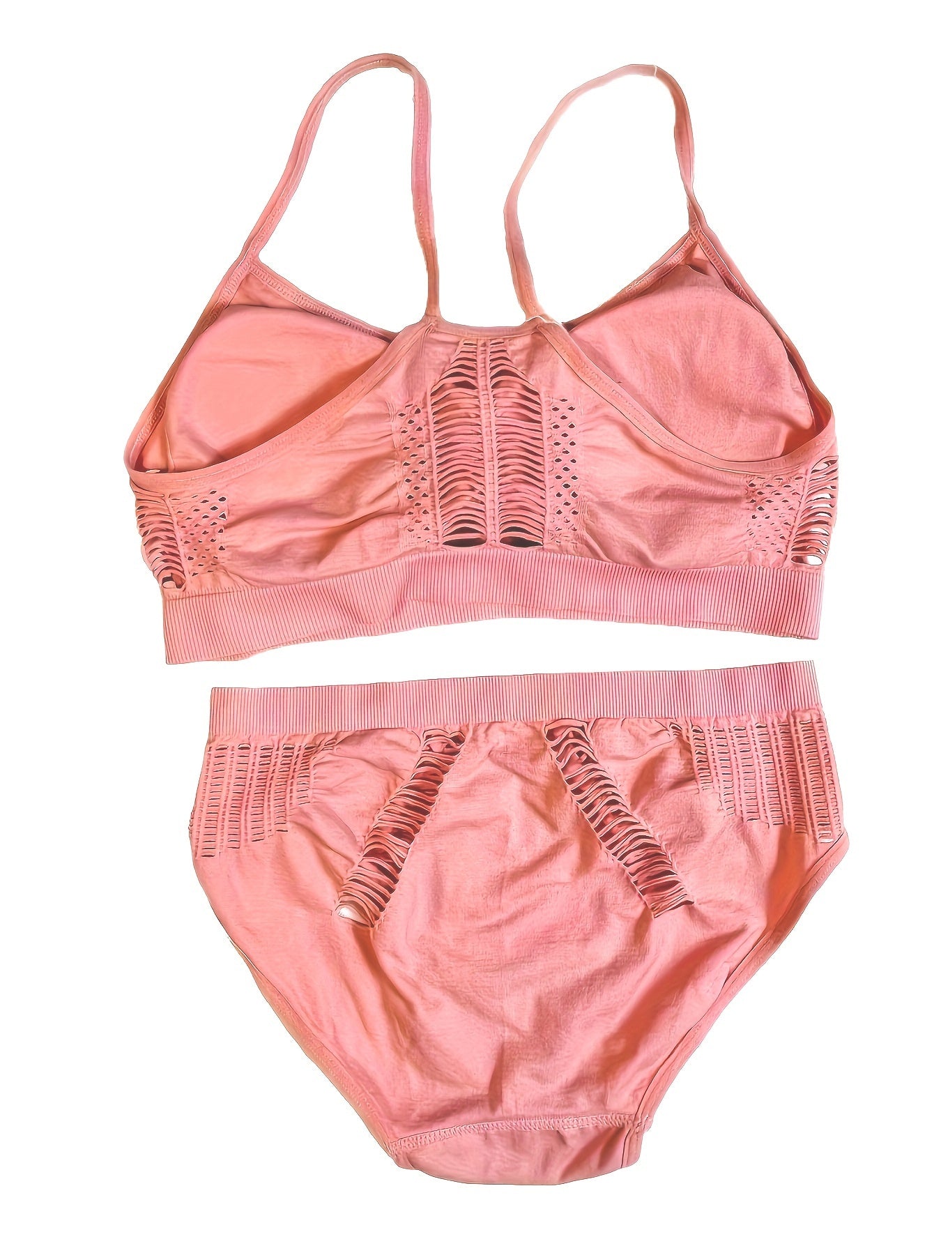 Girls 2pcs Bralette Top & Briefs Set Sports Yoga Bra Vibrant Underwear 12-15Y