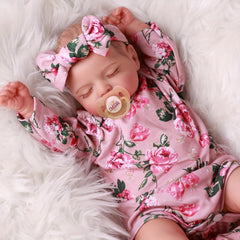 20 Inch Reborn Baby Doll Anime Themed Vinyl Sleeping Newborn with Accessories