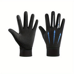 Heated Winter Plush Windproof Gloves Non Slip