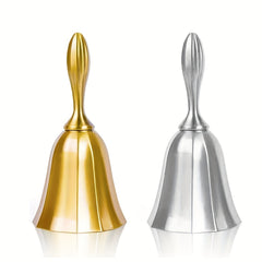 Wedding Bell Golden & Pewter Classroom Bell for Kids