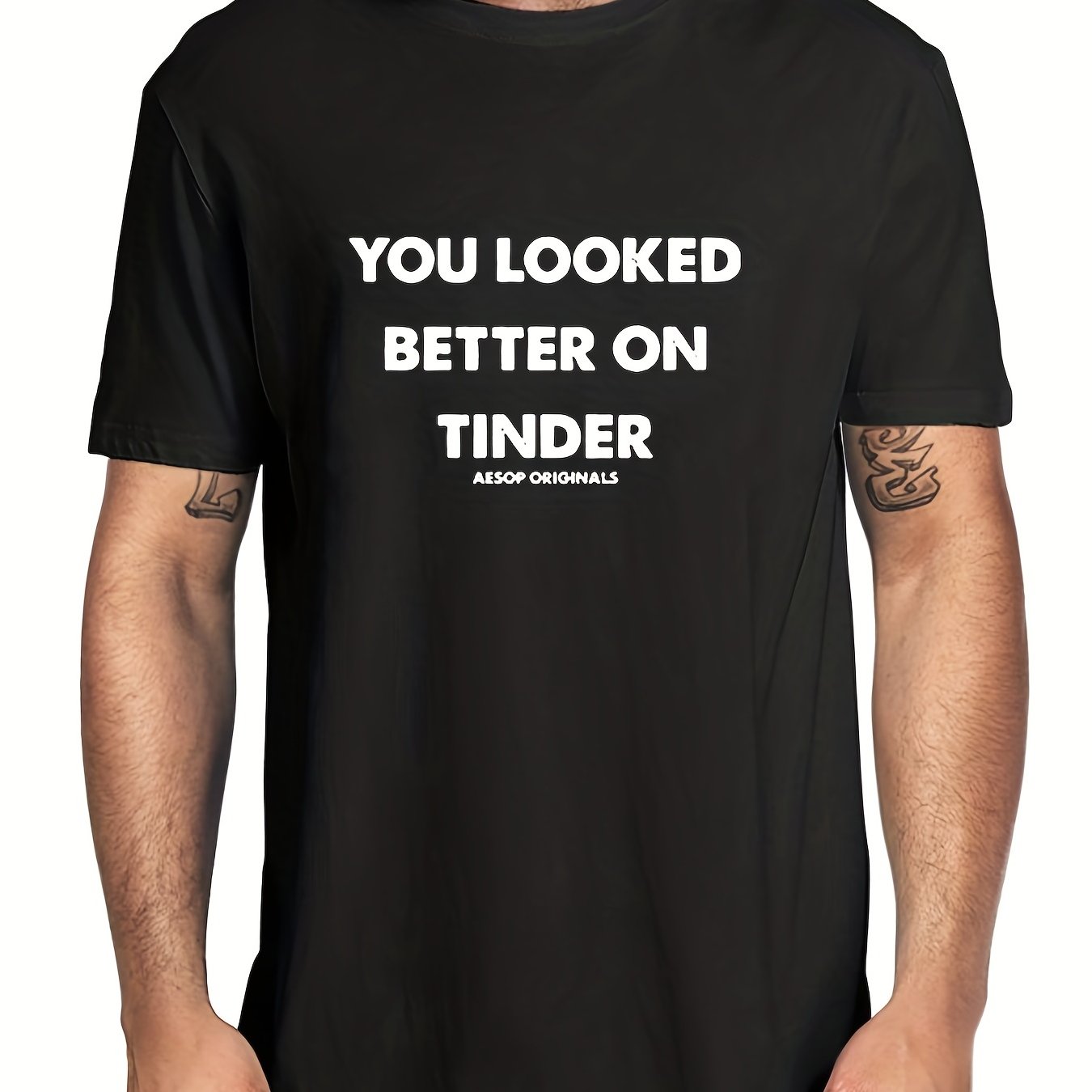 Men's Better Print T-shirt Casual Stretch Breathable Tee
