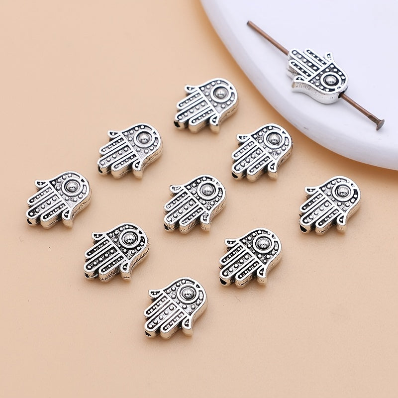 20Pcs Fatima Hand Loose Spacer Beads Jewelry Making DIY Craft