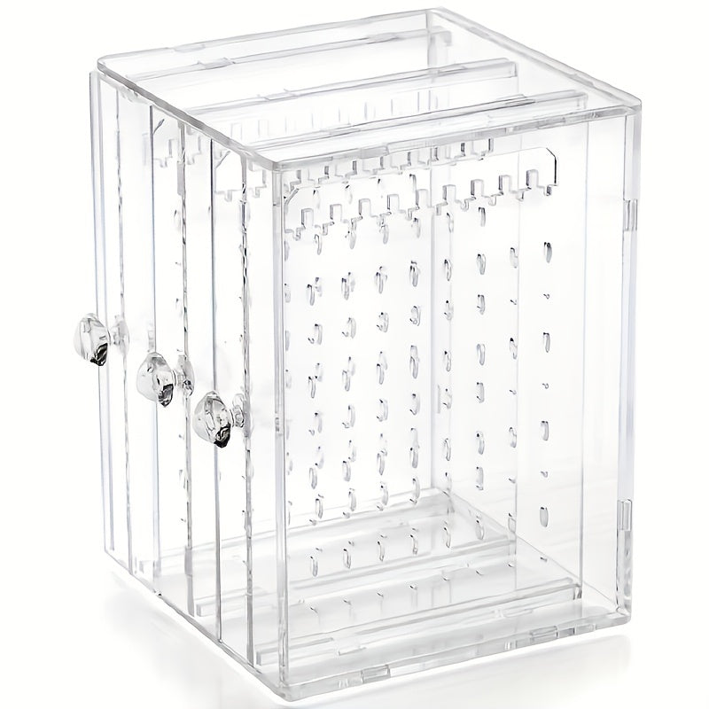 Transparent Jewelry Box Three drawer Earring Storage Box
