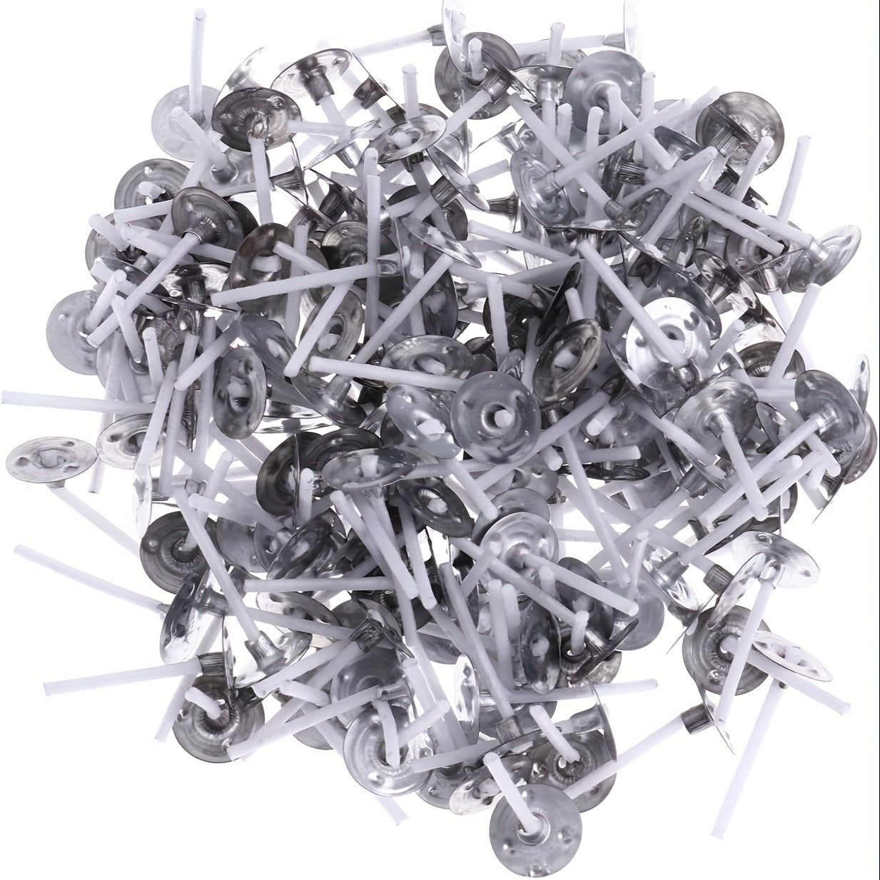 100-200-500pcs Candle Wicks 2.54cm Low Smoke Cotton Pre Waxed Candle Wick