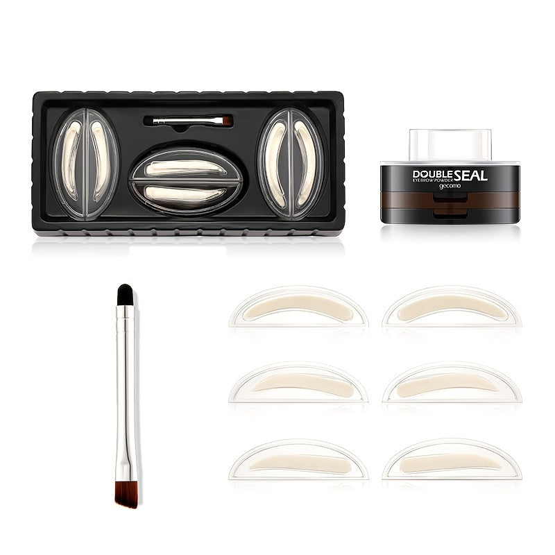 Lazy Stamp Eyebrow Powder Long-lasting Waterproof Colorfast Natural Smudge Proof