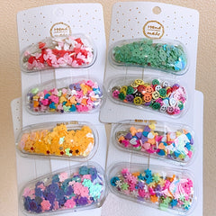 5pcs Cartoon Sequin Hair Clips Set for Girls, Holiday Party Gift