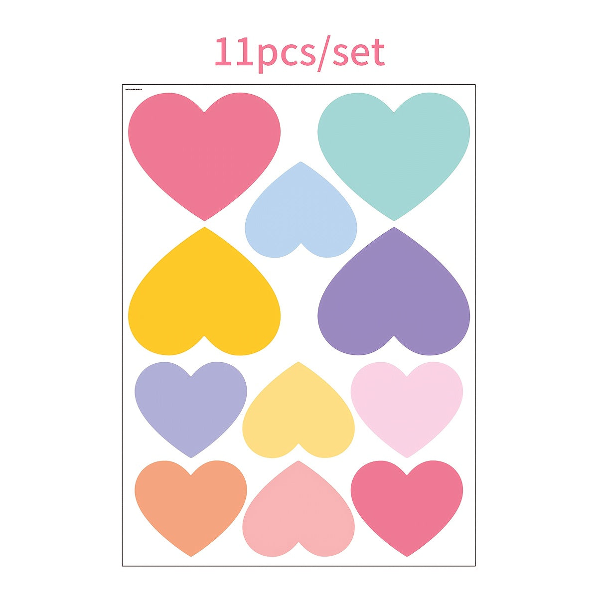Love Wall Stickers Girls Bedroom Nursery Decorative Children's Room 11pcs