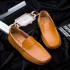 Men's Solid Casual Slip On Loafer Shoes Outdoor Rubber Sole Anti Skid Walking