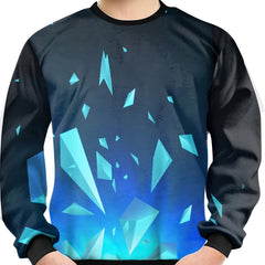 3D Pyramid Print Kid's Sweatshirt Gradient Casual Pullover Boy's Long Sleeve