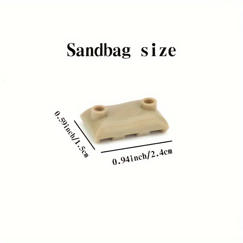 30-pc Military Building Blocks Sandbag Bunker Set