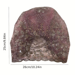 Embroidered Lace Turban Cap Head Wrap Chemo Hats