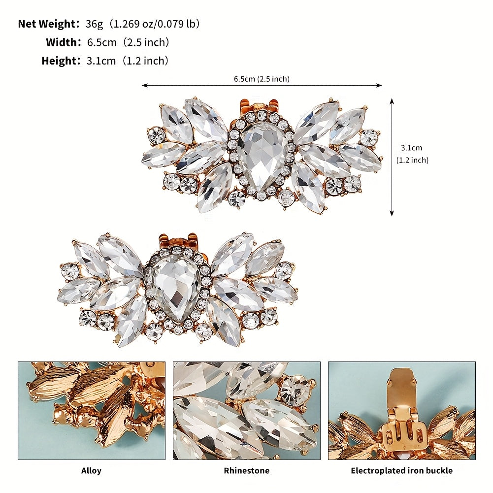 Rhinestone Shoe Clips for Women Bridal Party Accessory