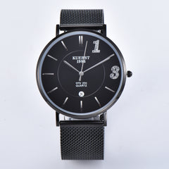 KUERST Teen s Watch Couple Mesh Strap Quartz Watch With Calendar