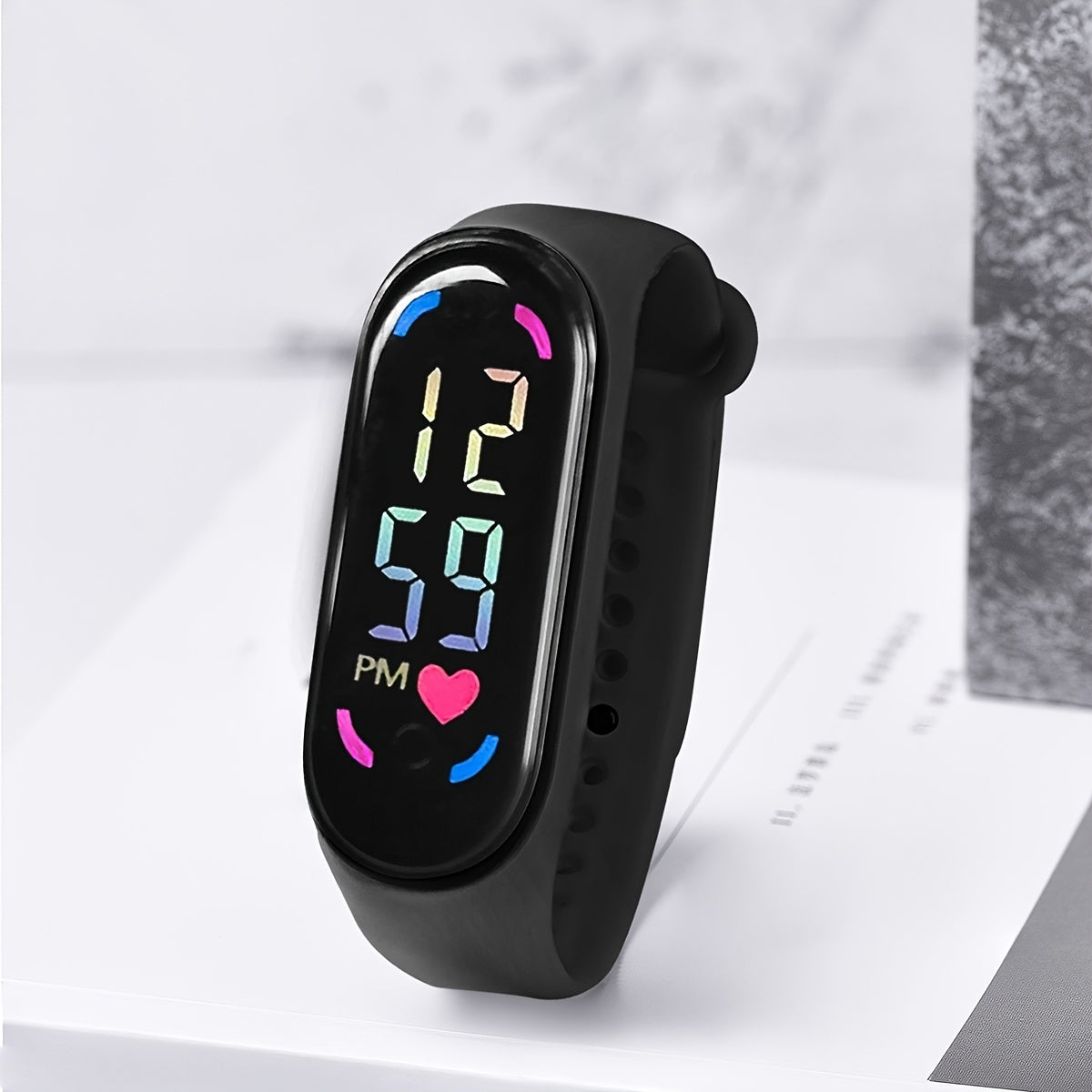 Kids Cartoon Love Sports Bracelet Touch Screen Electronic Watch