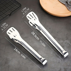 Stainless Steel Food Tongs for BBQ Steak Outdoor Buffet