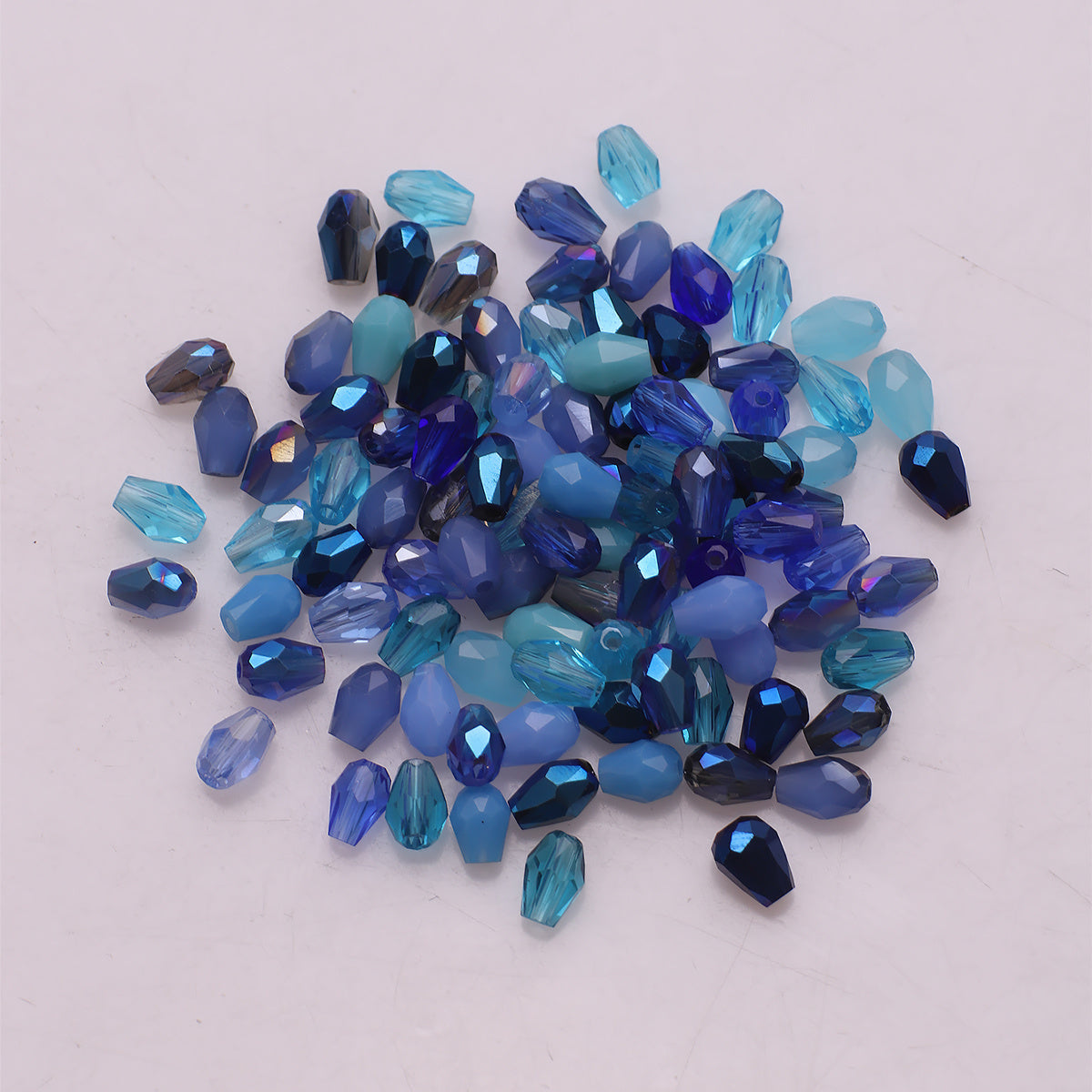 95Pcs Water Drop Crystal Glass Beads Set for Jewelry Making