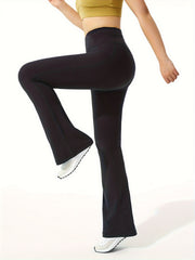Quick Dry Flared Yoga Pants High Stretch Fitness Bootcut