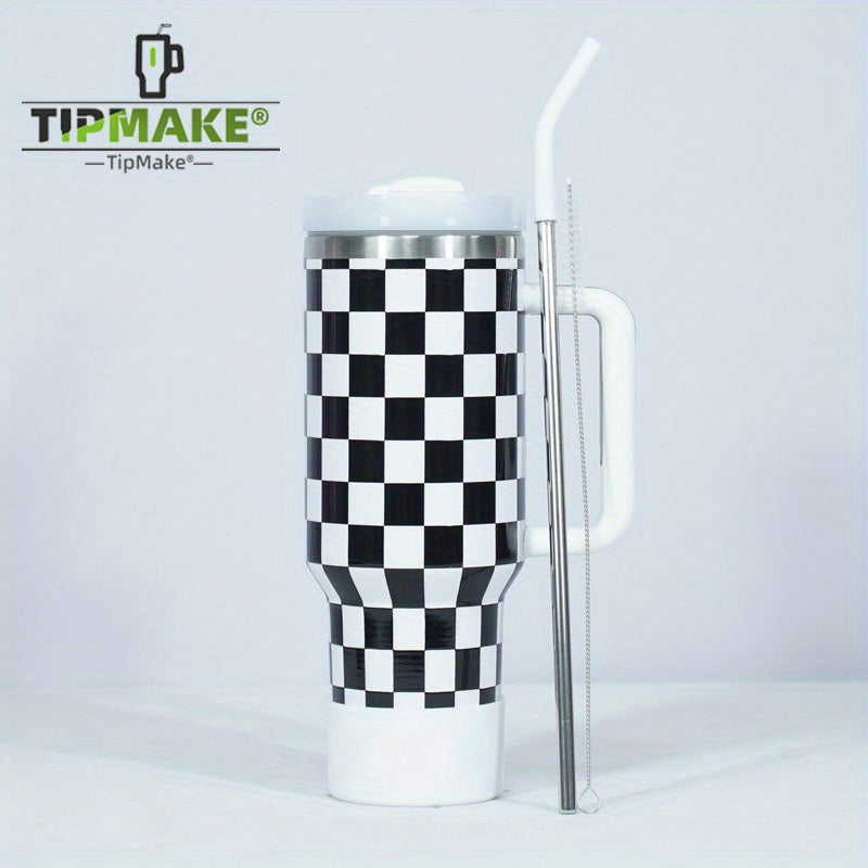 40 oz Second Generation Nine Checkerboard Series Stainless Steel Water Bottle