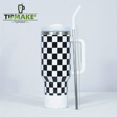 40 oz Second Generation Nine Checkerboard Series Stainless Steel Water Bottle