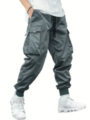 Classic Cargo Pants Men's Drawstring Loose Joggers