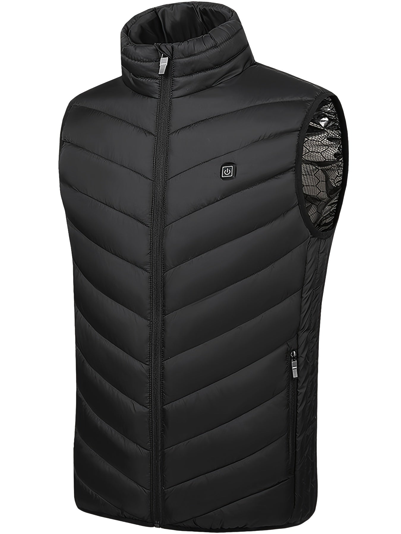 Men's Smart Heating Vest for Winter, 2 Areas, Warm Outdoor Clothing