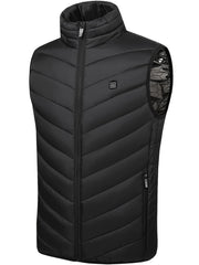 Men's Smart Heating Vest for Winter, 2 Areas, Warm Outdoor Clothing