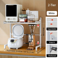 Adjustable Kitchen Rack Microwave Storage Space Saver Organizer