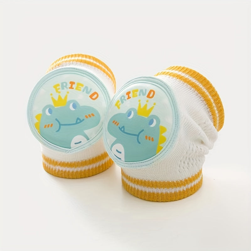 Baby Safety Cartoon Knee & Elbow Pads for Crawling Fun