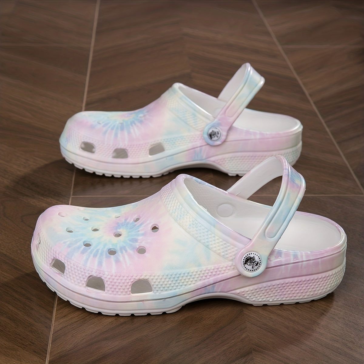 Women's Tie Dye Clogs Lightweight Soft Sole Garden Shoes